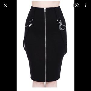 Killstar Darklands Pencil Skirt